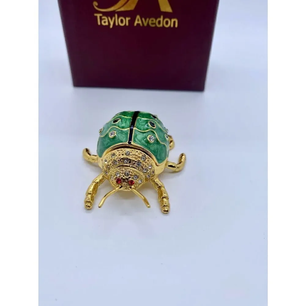 Taylor Avedon Lady Bug Jewelry/Trinket Box